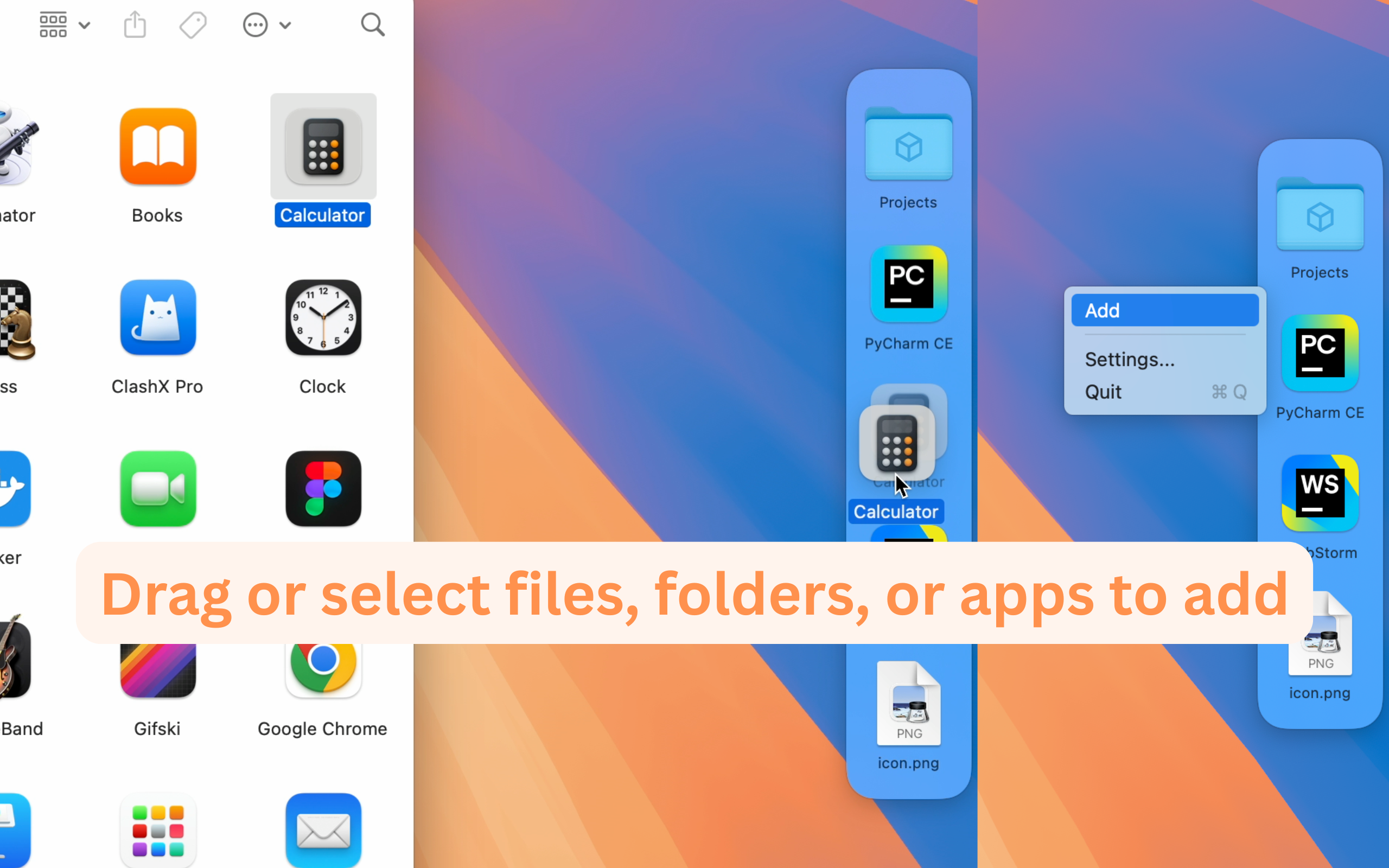 Drag to Add