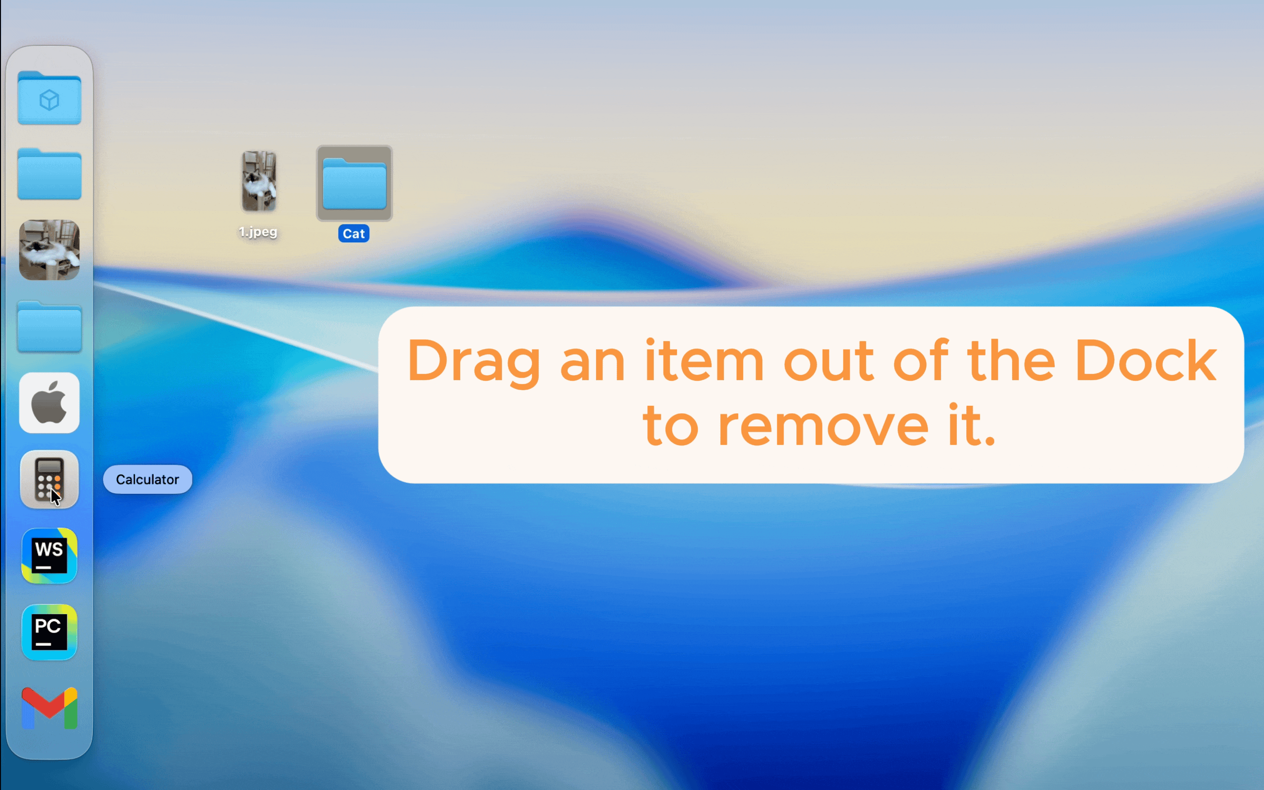 Drag to Remove